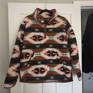 Wrangler Retro Sherpa half zip